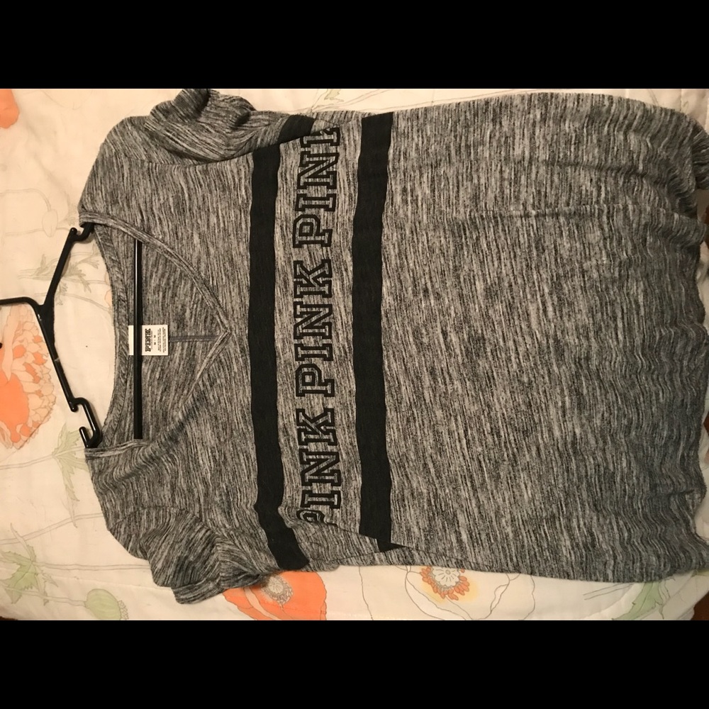 Heather gray V-neck T-shirt